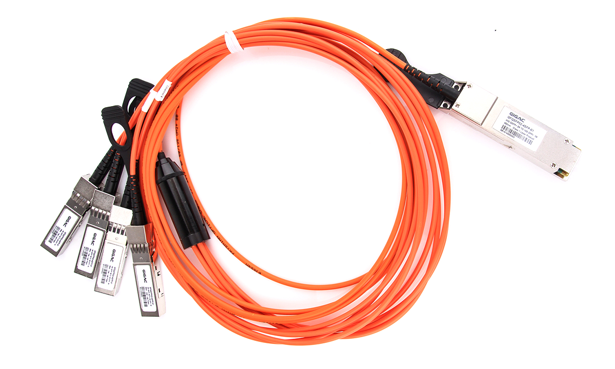 40G QSFP光模块+转4xSFP+高速电缆